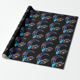 Papel De Presente Acampamento Crescent Moon Adventure