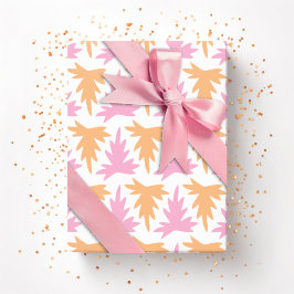 Papel De Presente Acanthus Row in Pink and Orange
