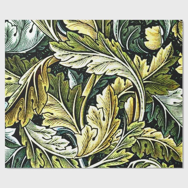Papel De Presente Acanthus, William Morris, (Aberto)