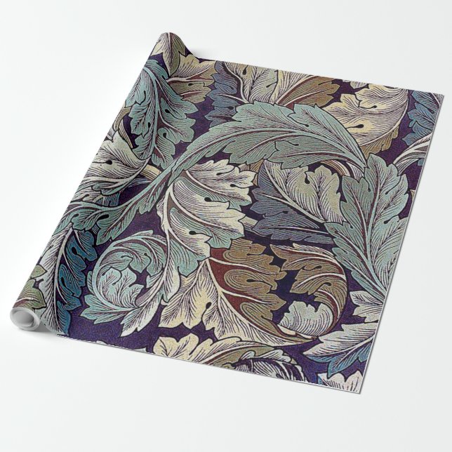 Papel De Presente Acanthus, William Morris (Desenrolado)