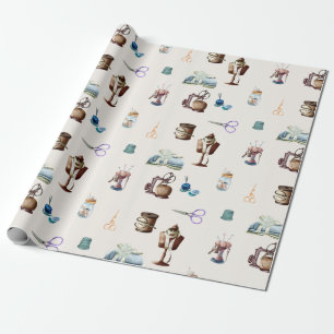 Papel De Presente Acessórios De Vintage Retro-Russo Para Vedação