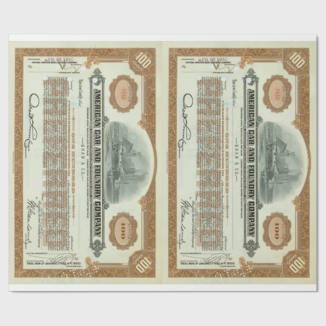 Papel De Presente ACF stock (Aberto)