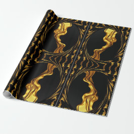 Papel De Presente Achempong Zazzle: Luxury Swirl Abstract Art Gift W
