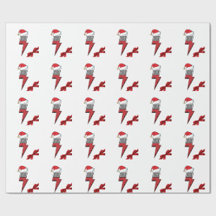 Papel De Presente Acionado Pelo Natal Da Produção De Som