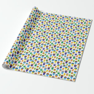 Papel De Presente Acorn Autumn: Vintage Leafy Standard.