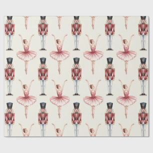 Papel De Presente Acrata de Noz e Bailarina dançarina de ballet     