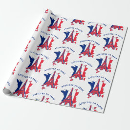 Papel De Presente ADDICADO À Torre Eiffel PARIS