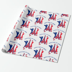 Papel De Presente ADDICADO À Torre Eiffel PARIS