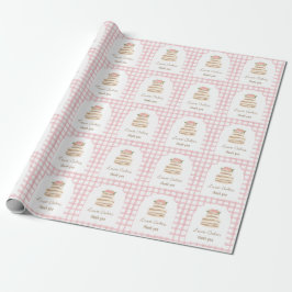 Papel De Presente Adesivo Comercial de Bolo de Casamento Personaliza