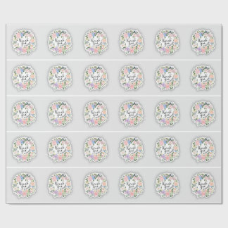 Papel De Presente Adesivo de Obrigado