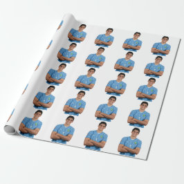Papel De Presente Adesivos de Jogadores de Futebol Marroquinos
