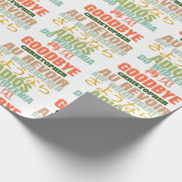Papel De Presente Adeus Personalizado Saindo