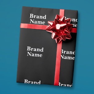 Papel De Presente Adicionar marca de negócios ou outro texto