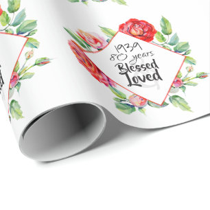 Papel De Presente ADICIONAR Nascer DE ANO Presente de Aniversário p