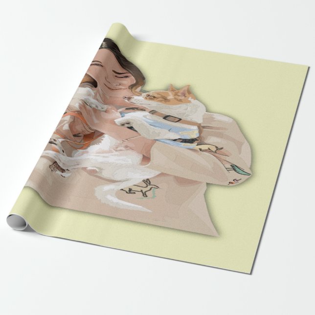 Papel De Presente Adicionar personalização fotográfica (Desenrolado)