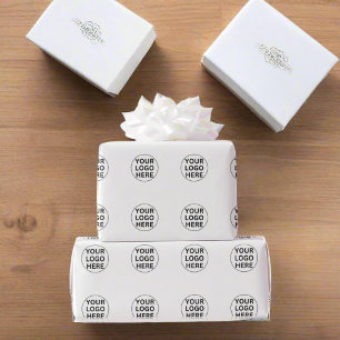 Papel De Presente Adicione o logotipo da sua empresa l Promocional b