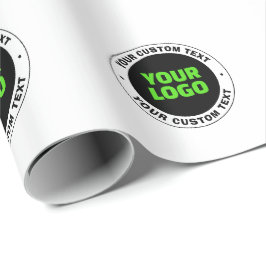 Papel De Presente Adicione o logotipo da sua empresa ou design carre