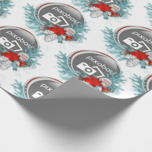 Papel De Presente Adicione seus quadros de logotipo de empresa Festi