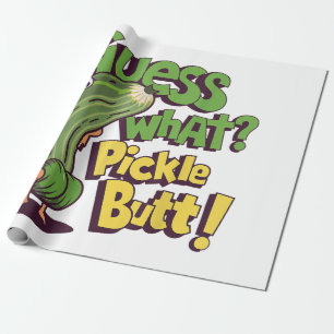 Papel De Presente Adivinha O Quê_ Bunda de Pepino! Pepino Engraçado