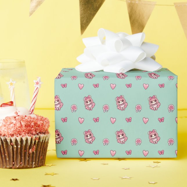 Papel De Presente Adorbs de Hortelã (Festa de aniversário)