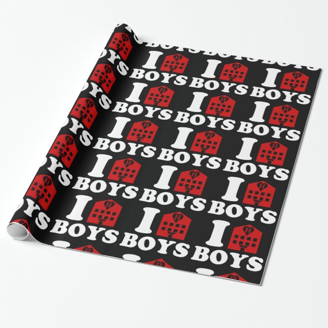 Papel De Presente Adoro Hotel Boys (Desenrolado)