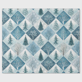 Papel De Presente Aesthetic Holiday Checkered Wrapping Paper