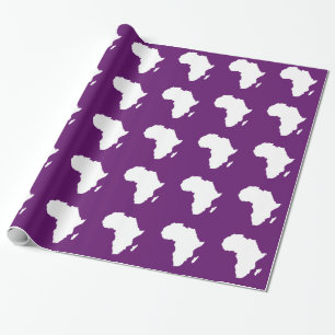 Papel De Presente África Austral Violeta