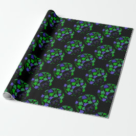 Papel De Presente Afro Diva Verde & Azul