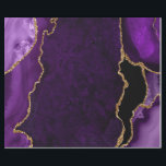 Papel De Presente Ágata Brilhante Falsa Roxa e Dourada<br><div class="desc">Este papel de embrulho elegante e glamoroso é versátil e pode ser usado para dar presentes ou para projetos de arte e artesanato. É ideal para qualquer ocasião, como aniversários, casamentos, chá de noiva, chá de bebê, aniversários de casamento ou presentes em geral. Apresenta ágata marmoreada roxa em um fundo...</div>