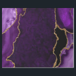 Papel De Presente Ágata Brilhante Falso Roxo e Dourado<br><div class="desc">Este papel de embrulho elegante e glamoroso é versátil e pode ser usado para dar presentes ou para projetos de arte e artesanato. É ideal para qualquer ocasião, como aniversários, casamentos, chá de noiva, chá de bebê, aniversários de casamento ou presentes em geral. Apresenta ágata marmoreada roxa em um fundo...</div>