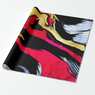 Papel De Presente Agate Crystal. Ouro, design artístico. A 