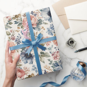 Papel De Presente Agrupamentos de Aquarela Pintados à Mão de Luxo