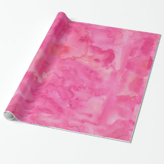 Papel De Presente Aguarela cor-de-rosa brilhante