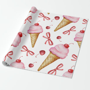 Papel de Presente Aguarela Sweet Coquette