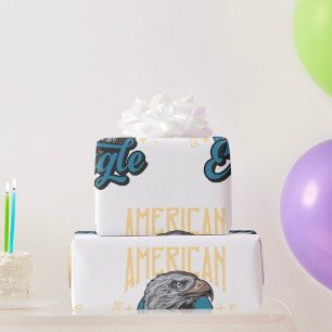 Papel De Presente Águia Americana de Qualidade Superior
