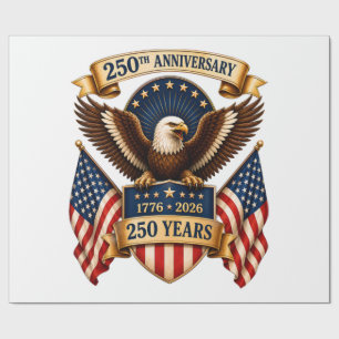 Papel De Presente Águia do 250º Aniversário da América