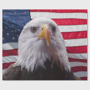 Papel De Presente Águia e Bandeira