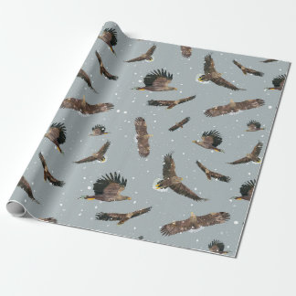 Papel De Presente Águias na neve