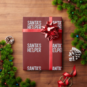 Papel De Presente Ajuda do Papai Noel Natal