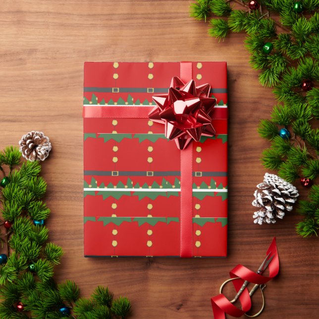 Papel De Presente ajudante de elfo (Presente de Natal)