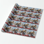 Papel De Presente Akita Dog Christmas Festivo<br><div class="desc">Perfeito para amantes de cães e mães de cães. Este tema festivo captura a alegria e o espírito da estação, apresentando ilustrações caninas lúdicas e carinosas adormecidas com sotaques de férias. Ideal como presente para amantes de cães, adicionando um toque encantador ao decoro de Natal e presentes. Celebre a temporada...</div>