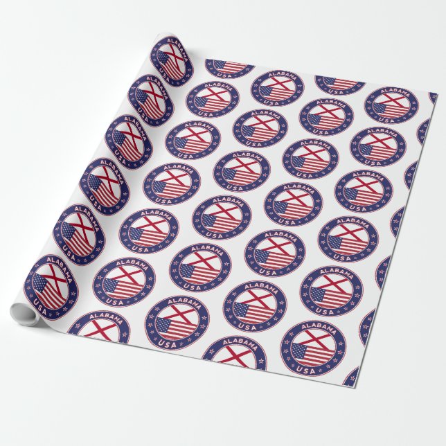 Papel De Presente Alabama (Desenrolado)