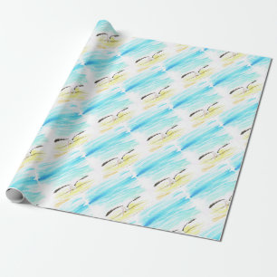 Papel De Presente Alas de estiramento pelicanas