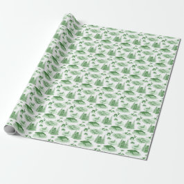 Papel De Presente Alaska Animal Toile (Emerald Green)
