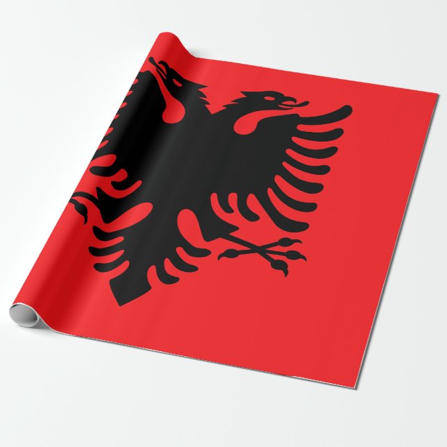 Papel De Presente Albânia (Desenrolado)