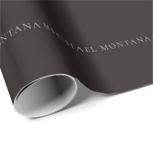 Papel De Presente Alcaçuz Preto Minimalista Simples Moderno Próprio 