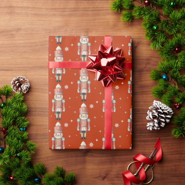 Papel De Presente Alegres Quebra-Nozes de Natal (Presente de Natal)
