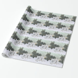 Papel De Presente Alegria de Natal dos Westies
