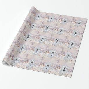 Papel De Presente Alegria de Natal Westie