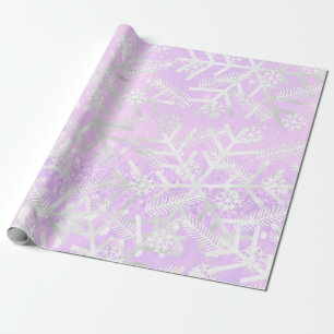 Papel De Presente Alegria dos flocos de neve dos feriados do Natal
